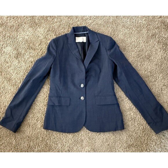 Banana Republic Blazer Women’s Size 2 Classic Suit Jacket Navy Blue - Picture 1 of 13